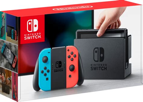 Nintendo Switch Console with Neon Blue/Neon Red Joy